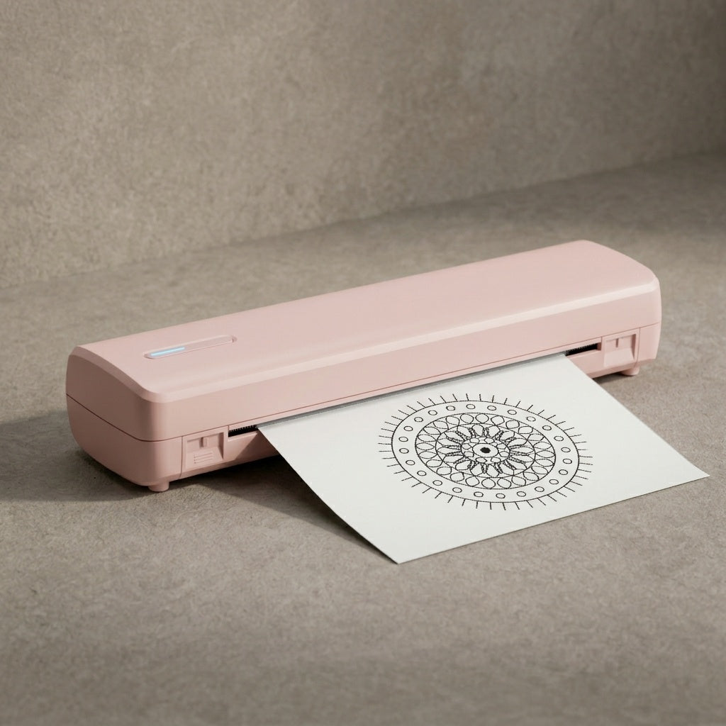 Imprimante A4 sans encre, coloris rose